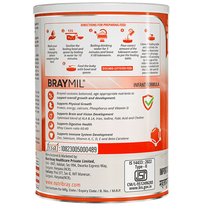 Braymil Infant Formula 1 Upto 6 Months Powder