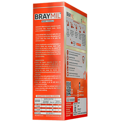 Braymil Infant Formula 1 Upto 6 Months Powder