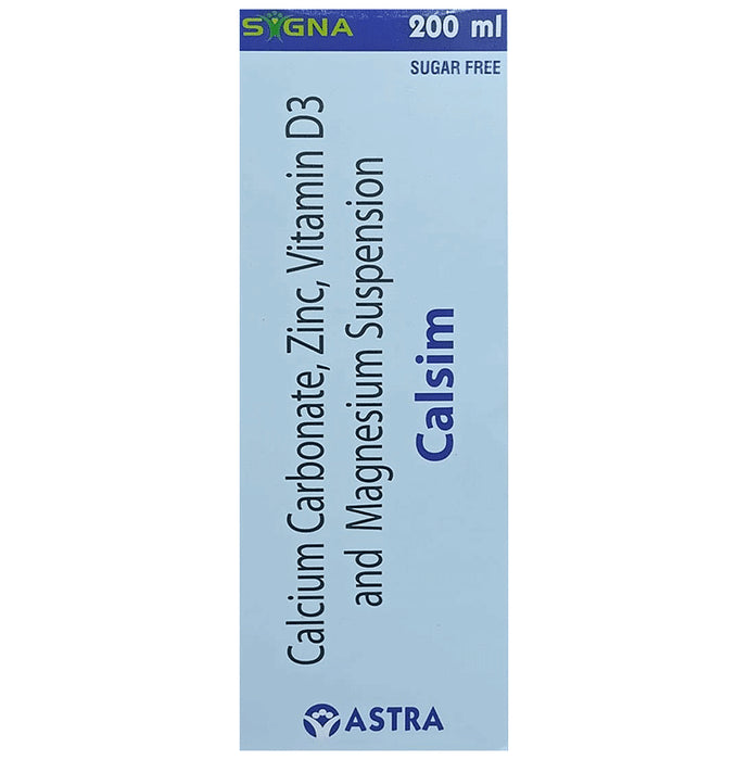 Calsim Oral Suspension Sugar Free - Classic Derma