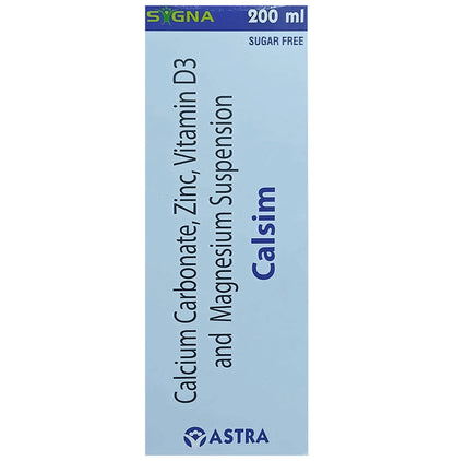 Calsim Oral Suspension Sugar Free - Classic Derma