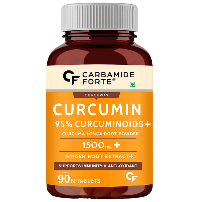 Carbamide Forte Curcumin Tablet with Curcuma Longa, Piperine & Ginger - Classic Derma
