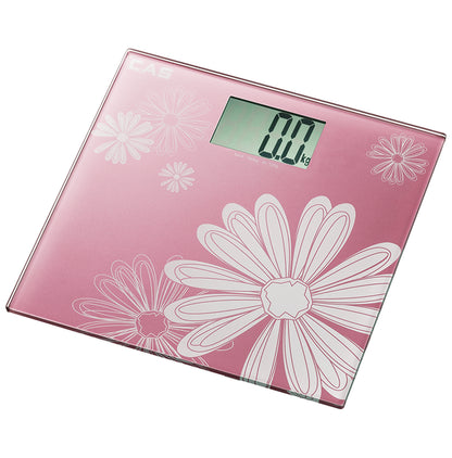 CAS Thick Tempered Glass LCD Display Digital Human Body Weighing Machine Pink - Classic Derma