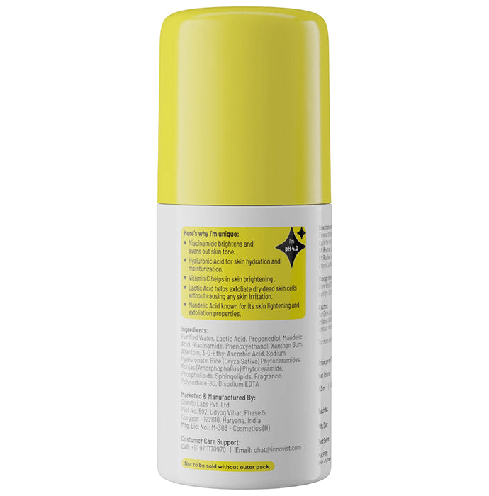 Chemist At Play Vitamin C Neck Knee Elbow Brightening Roll On | Skin Whitening for Men & Women