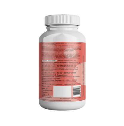 Combo Pack of Tata 1mg Salmon Omega 3 Fish Oil Capsule & Tata 1mg Multivitamin Supreme, Zinc, Calcium and Vitamin D Capsule (60 Each)