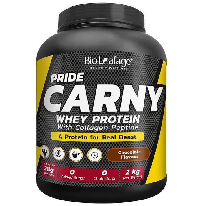 BioLeafage Pride Carny Whey Protein with Collagen Peptide Chocolate - Classic Derma