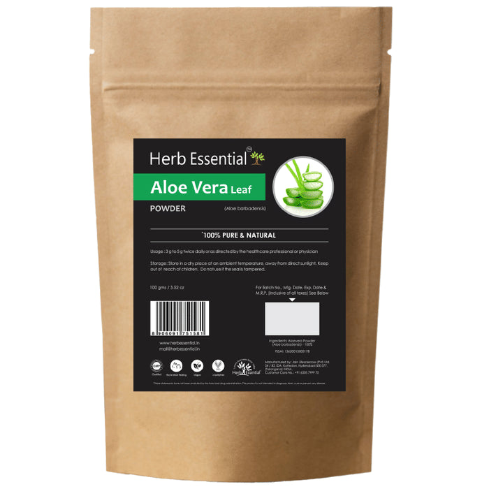 Herb Essential Aloe Vera Leaf Powder (Aloe Barbadensis) - Classic Derma