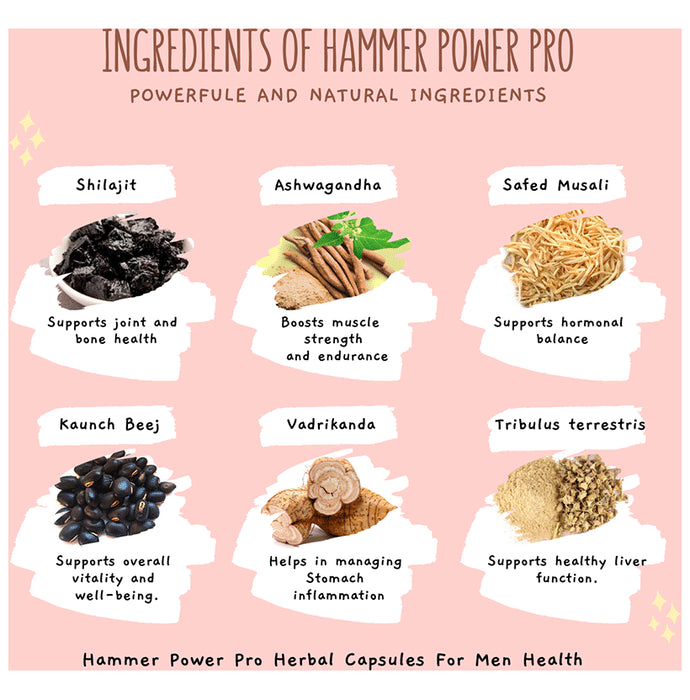 Azteca Herbal Natural Hammer Power Pro Capsule