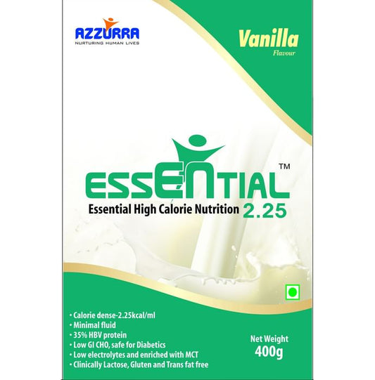 Azzurra Essential High Calorie Nutrition 2.25 | Flavour Powder Vanilla - Classic Derma