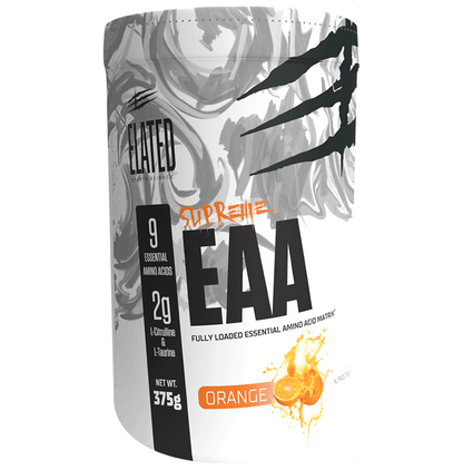 Elated Sports Science Supreme EAA (Essential Amino Acids) | Flavour Orange - Classic Derma