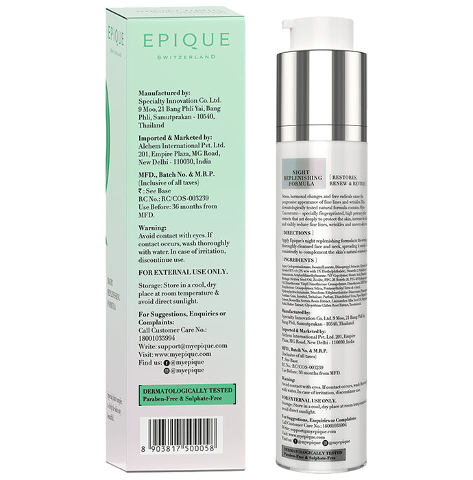 Epique Intensive Regenerating Night Cream