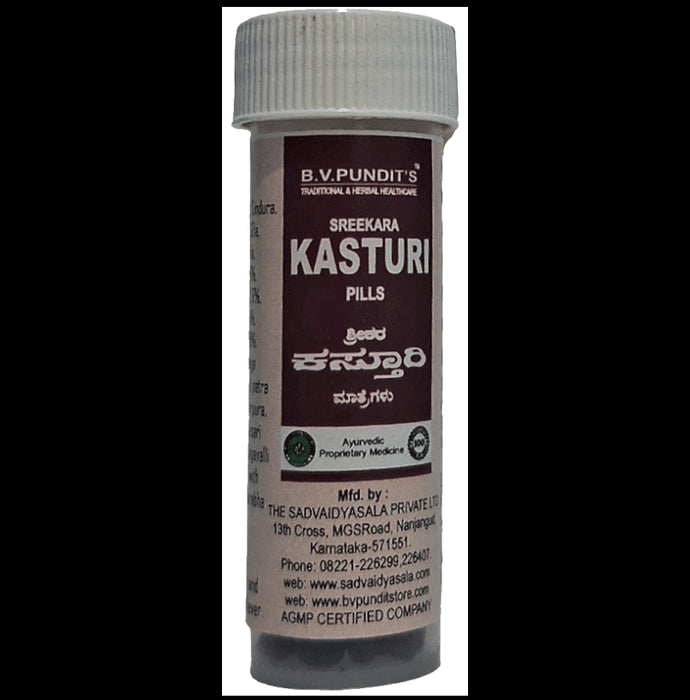 B. V. Pundit's Sreekara Kasturi Pills - Classic Derma