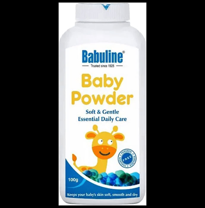 Babuline Baby Powder | Safe & Gentle Baby Powder For Newborn Babies | Baby Talcum Powder | Paraben Free Soft Baby Powder With No Harmful Chemicals - Classic Derma