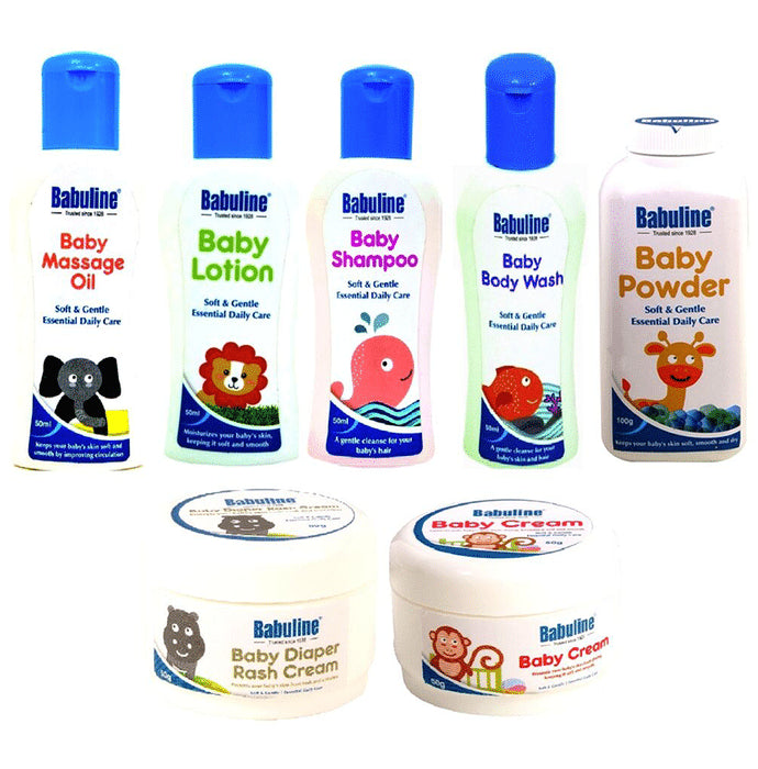 Babuline Babycare Kit (Set of 7) - Classic Derma
