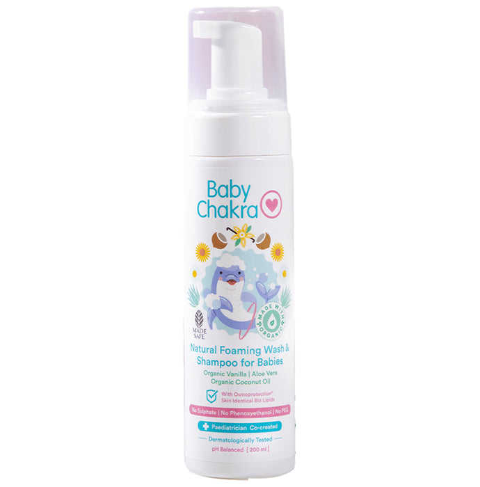 Baby Chakra Natural Foaming Wash & Shampoo for Babies - Classic Derma