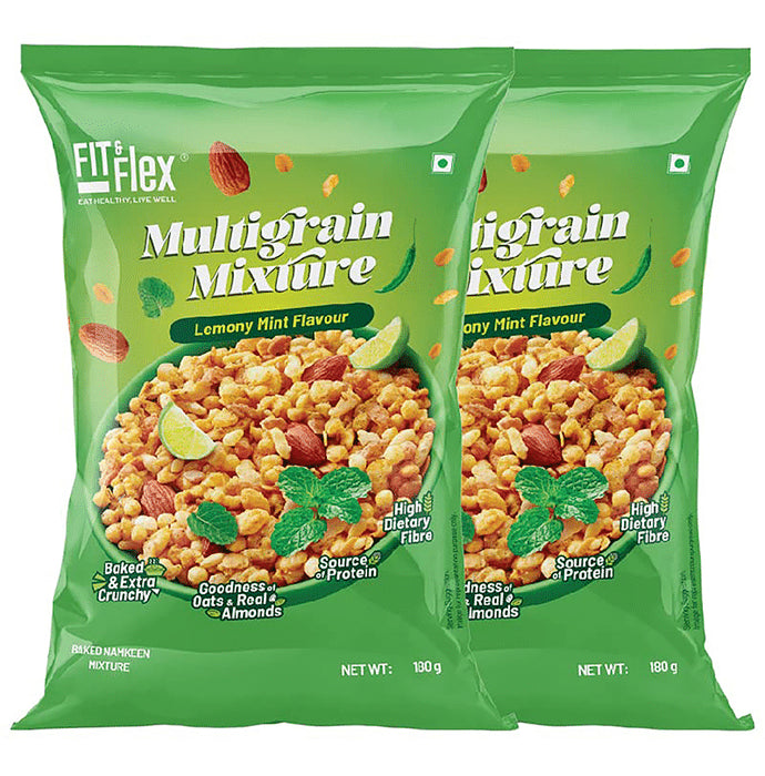 Fit & Flex Multigrain Mixture (180gm Each) Lemony Mint - Classic Derma
