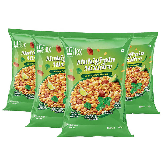 Fit & Flex Multigrain Mixture (180gm Each) Lemony Mint - Classic Derma