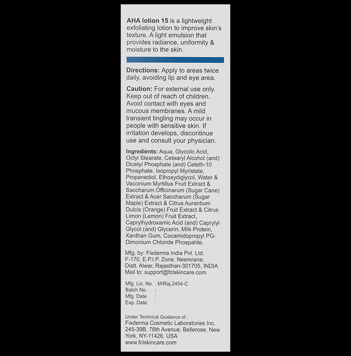Fixderma Cosmetic Laboratories AHA Lotion 15