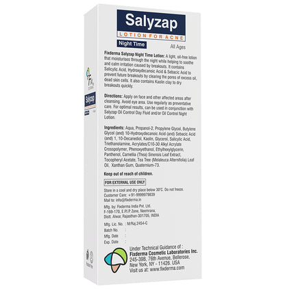 Fixderma Salyzap Lotion For Acne Night Time