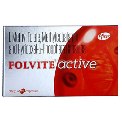 Folvite Active Capsule | With Essential Vitamins | For Nutritional Deficiences - Classic Derma