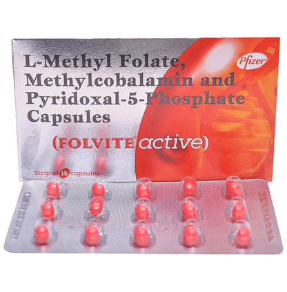 Folvite Active Capsule | With Essential Vitamins | For Nutritional Deficiences