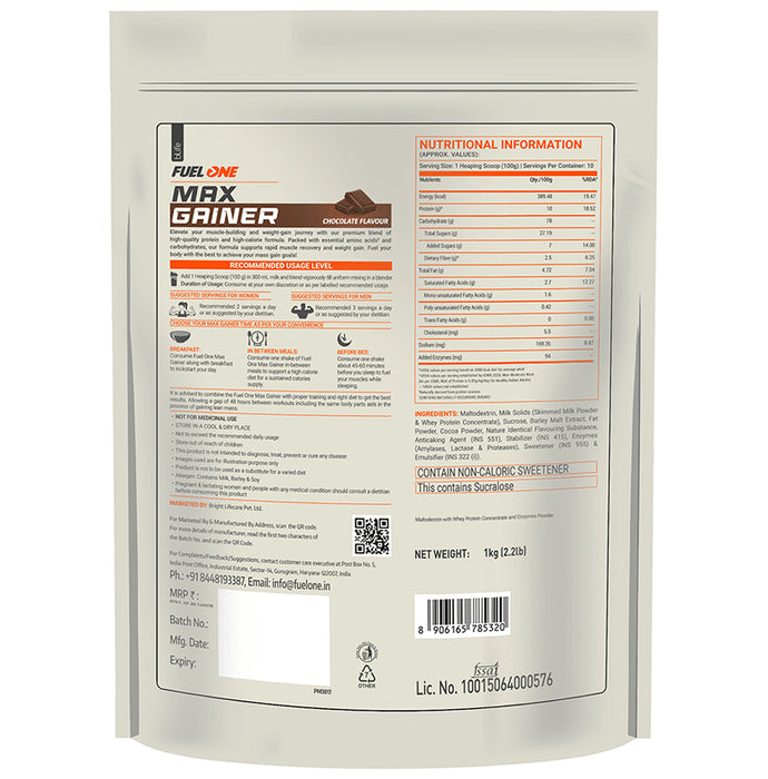 Fuel One Max Gainer Powder Chocolate