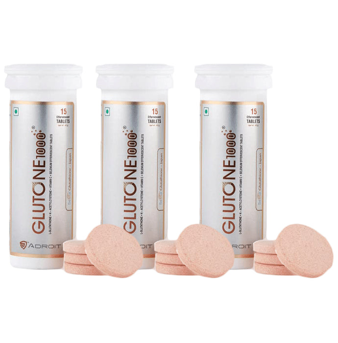 Glutone 1000(15 Effervescent Tablets Each)