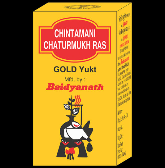 Baidyanath Chintamani Chaturmukh Ras Gold Yukt - Classic Derma
