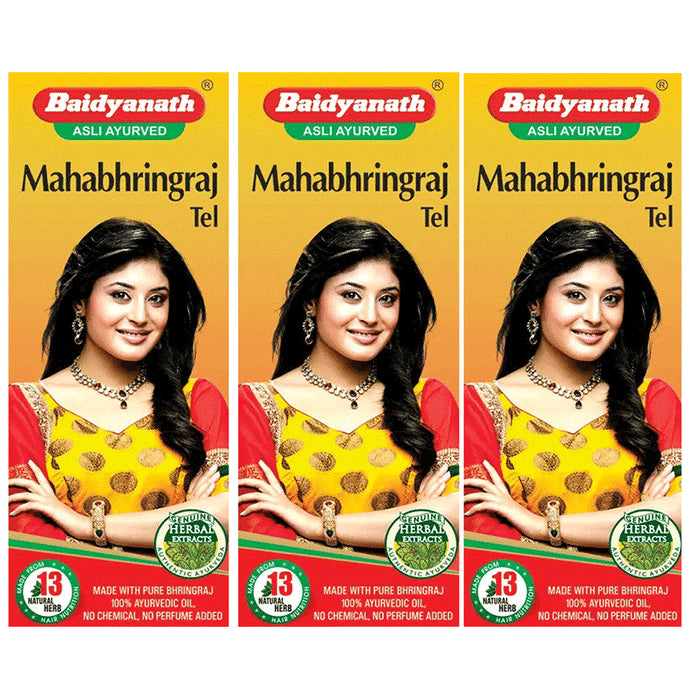 Baidyanath (Jhansi) Mahabhringraj Tel (50ml Each) - Classic Derma
