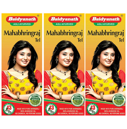 Baidyanath (Jhansi) Mahabhringraj Tel (50ml Each) - Classic Derma