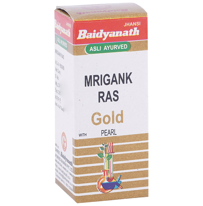 Baidyanath (Jhansi) Mrigank Ras with Gold Pearl Powder - Classic Derma