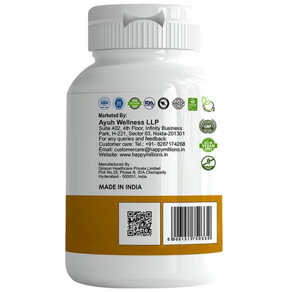Happy Millions Aswagandha | Boost Immunity & Brain Functioning | Tablet