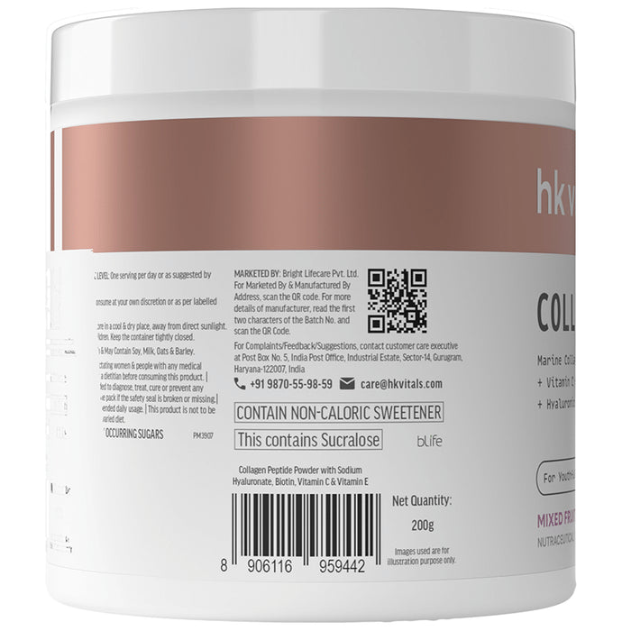 Healthkart HK Vitals Skin Radiance Skin Collagen | Powder with Vitamin C, E & Biotin | Powder Mixed Fruit