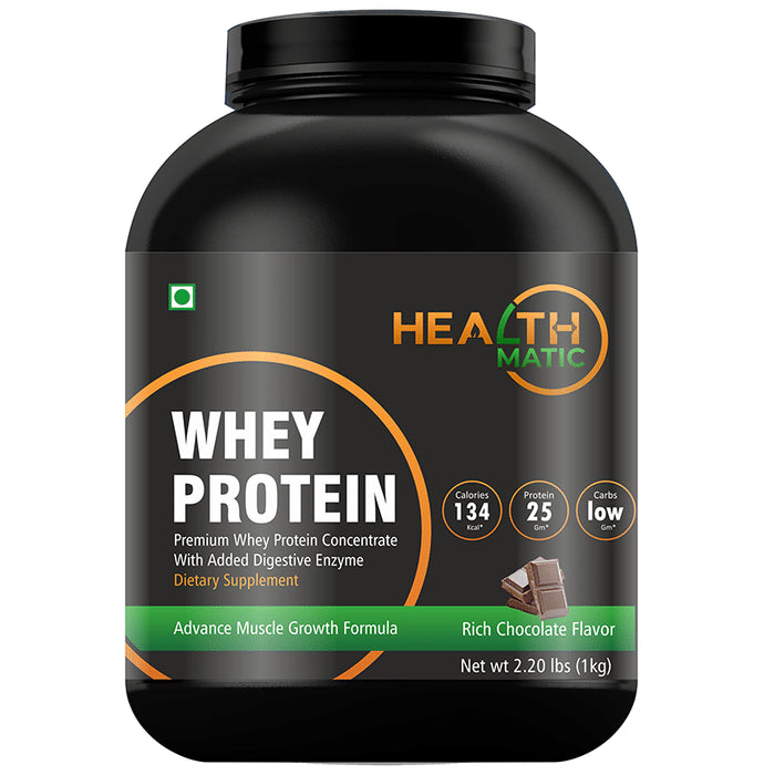 Healthomatic Whey Protein Chocolate Powder - Classic Derma