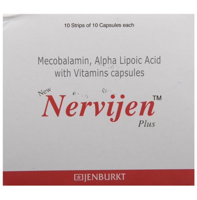 New Nervijen Plus Soft Gelatin Capsule | With Methylcobalamin, ALA & Vitamins - Classic Derma