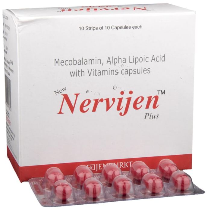 New Nervijen Plus Soft Gelatin Capsule | With Methylcobalamin, ALA & Vitamins