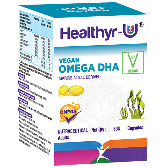 Healthyr-U Vegan Omega DHA Capsule - Classic Derma