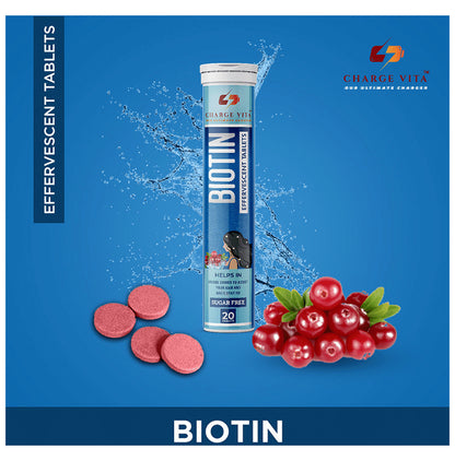 Charge Vita Biotin Effervescent Tablet Sugar Free