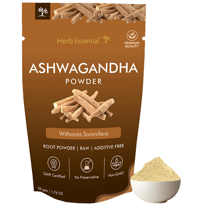 Herb Essential Ashwagandha (Withania Somnifera) Root Powder - Classic Derma