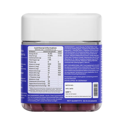 Combo Pack of Nyumi Beauty Sleep Gummies Exotic Blackberry, Nyumi Radiant Skin Gummies Juicy Orange & Nyumi Happy Hair Gummies Lush Strawberry (50 Each)