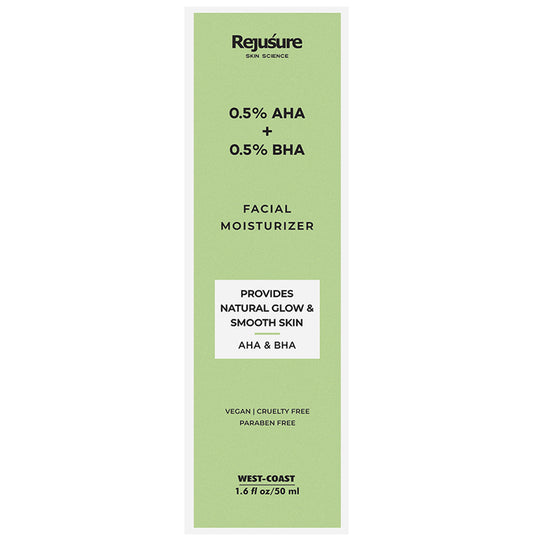 Rejusure 0.5% AHA + 0.5% BHA Facial Moisturizer - Classic Derma