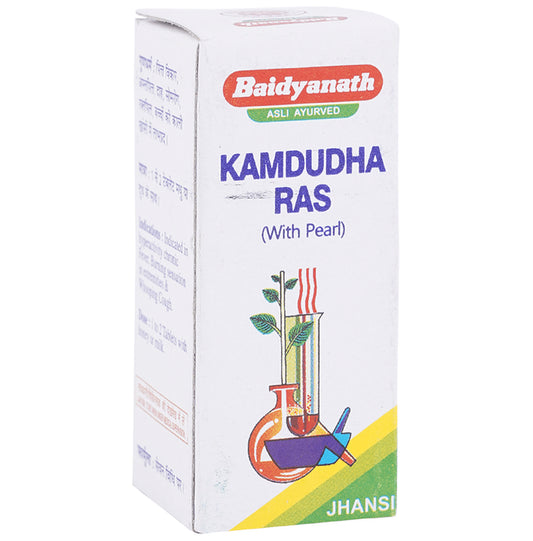 Baidyanath (Jhansi) Kamdudha Ras with Pearl Tablet - Classic Derma