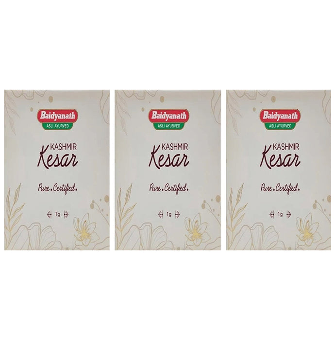 Baidyanath (Jhansi) Kashmir Kesar (1gm Each) - Classic Derma