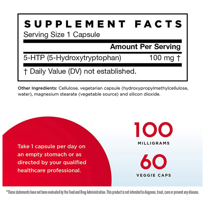 Jarrow Formulas 5-HTP 100mg Veggie Cap