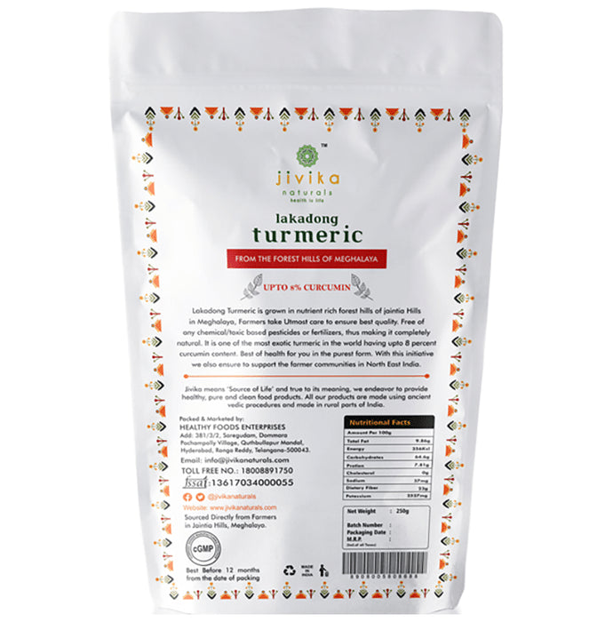 Jivika Naturals Lakadong Turmeric Powder