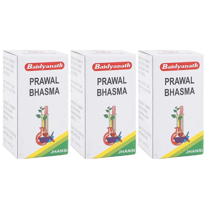 Baidyanath (Jhansi) Prawal Bhasma (10gm Each) - Classic Derma