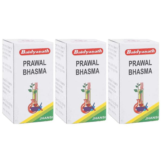 Baidyanath (Jhansi) Prawal Bhasma (10gm Each) - Classic Derma