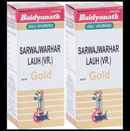 Baidyanath (Jhansi) Sarwajwarhar Lauh (Vr.) with Gold Tablet (10 Each) - Classic Derma
