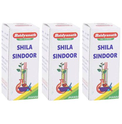 Baidyanath (Jhansi) Shila Sindoor Powder (2.5gm Each) - Classic Derma