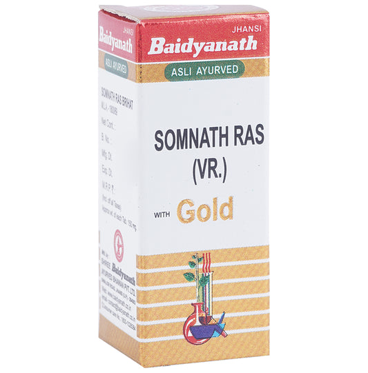 Baidyanath (Jhansi) Somnath Ras (Vr.) with Gold - Classic Derma