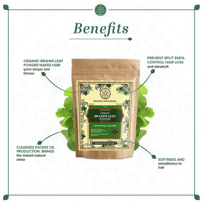 Khadi Naturals Organic Brahmi Leaf Powder